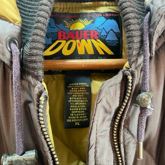 Vintage Eddie Bauer Down Hooded Jacket Womens Size L. - Picture 3 of 11